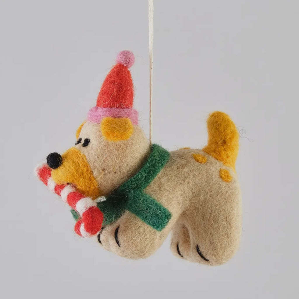 Anhänger aus Filz - Zuckerstange