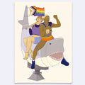 Postkarte - Happy Riot