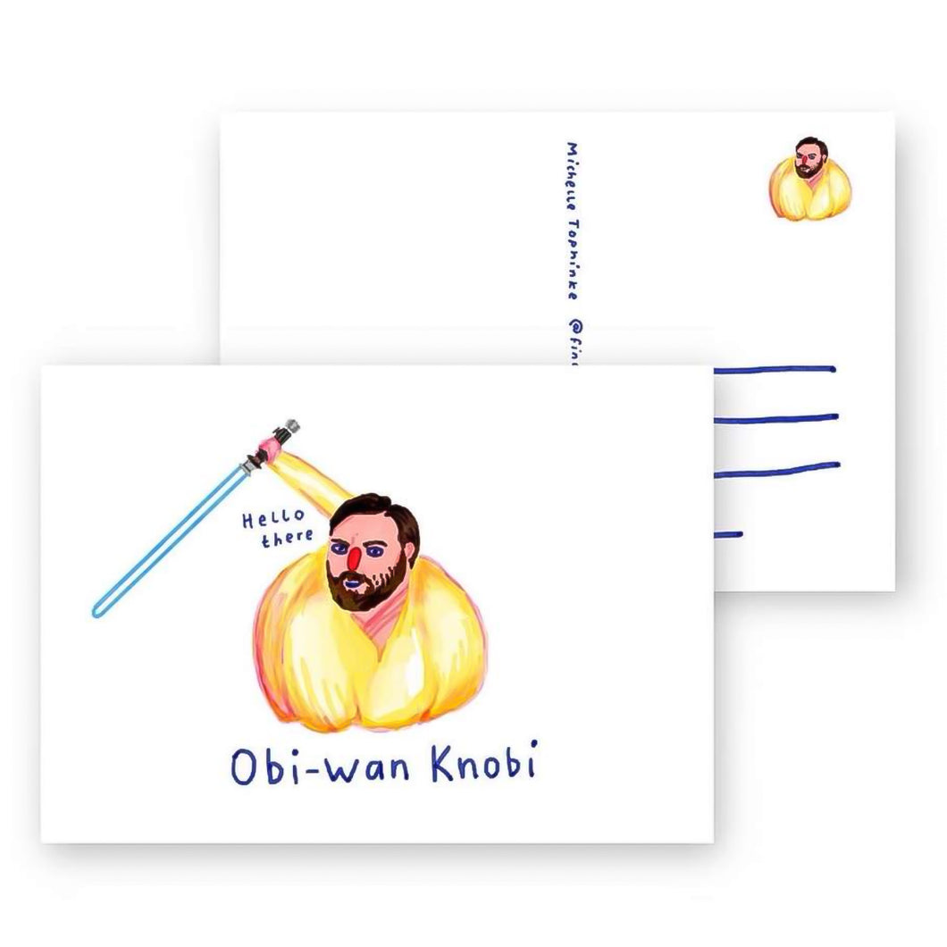 Postkarte - Obi Wan Knobi