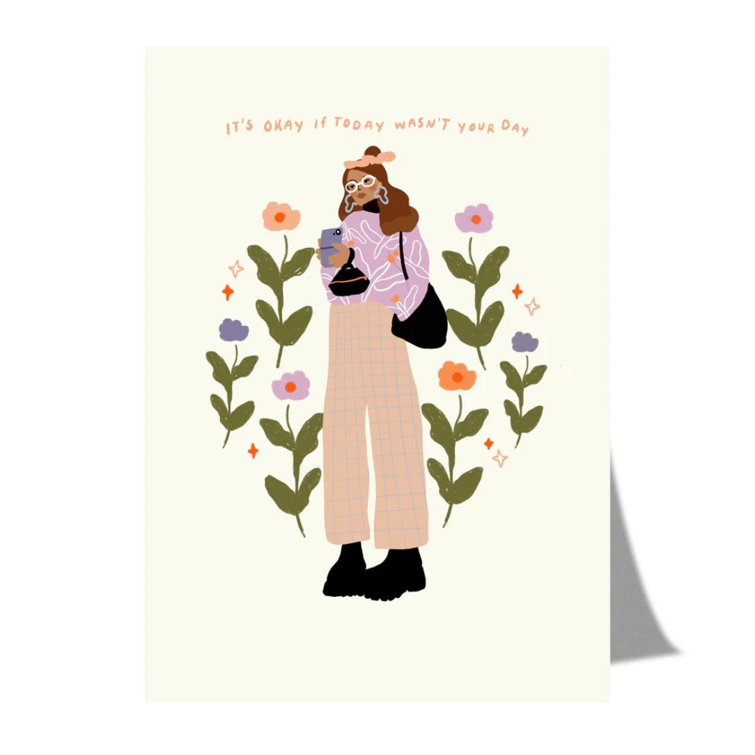 Postkarte - It's Okay If Today Wasn't Your Day