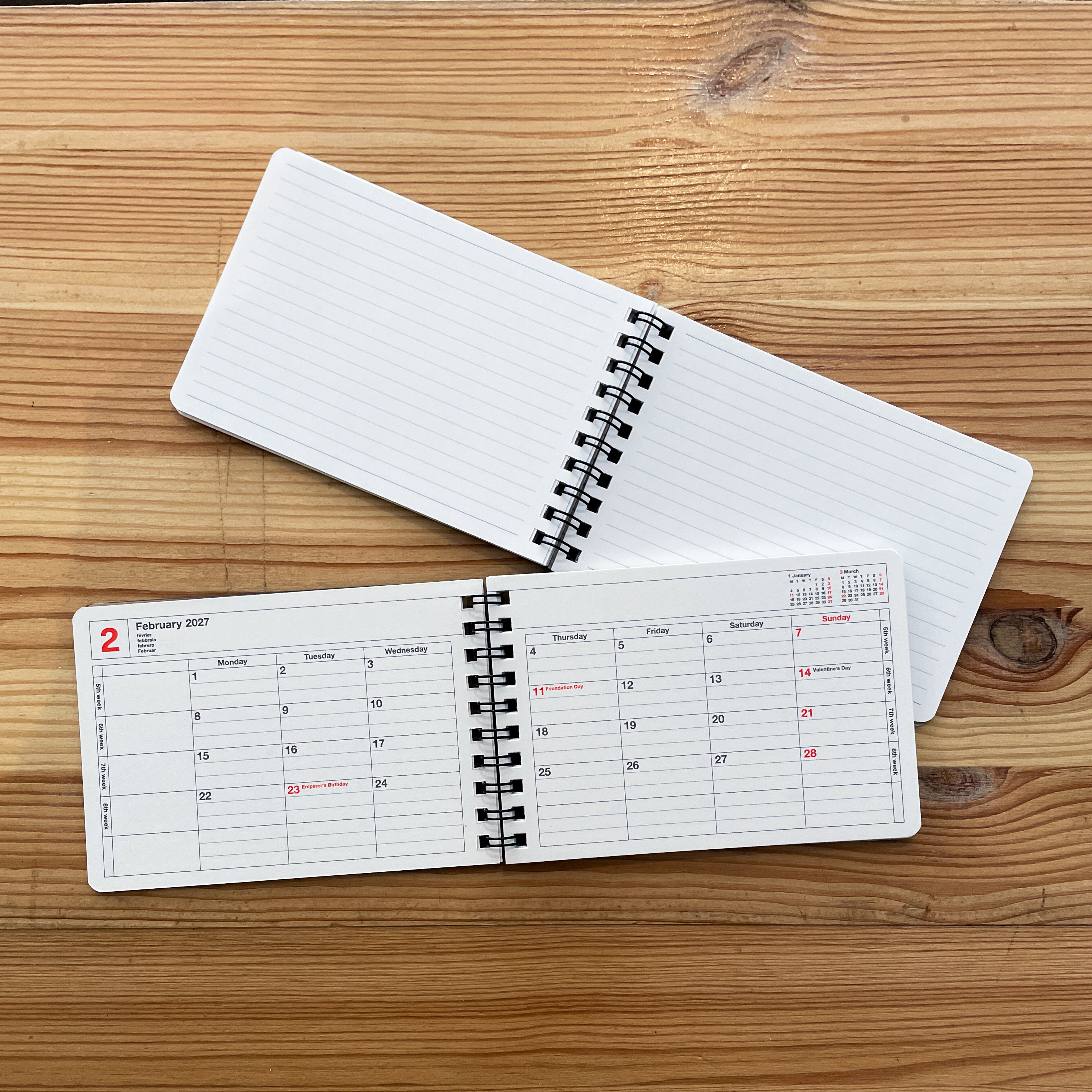 Tischkalender 2027 - 13x9