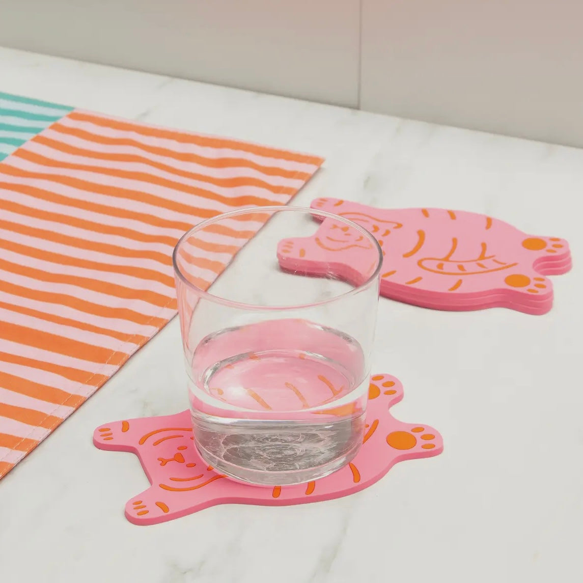 Untersetzer (Set) - Pink Tiger