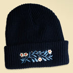 Beanie - Blue Floral