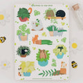Stickerbogen - Cats & Plants