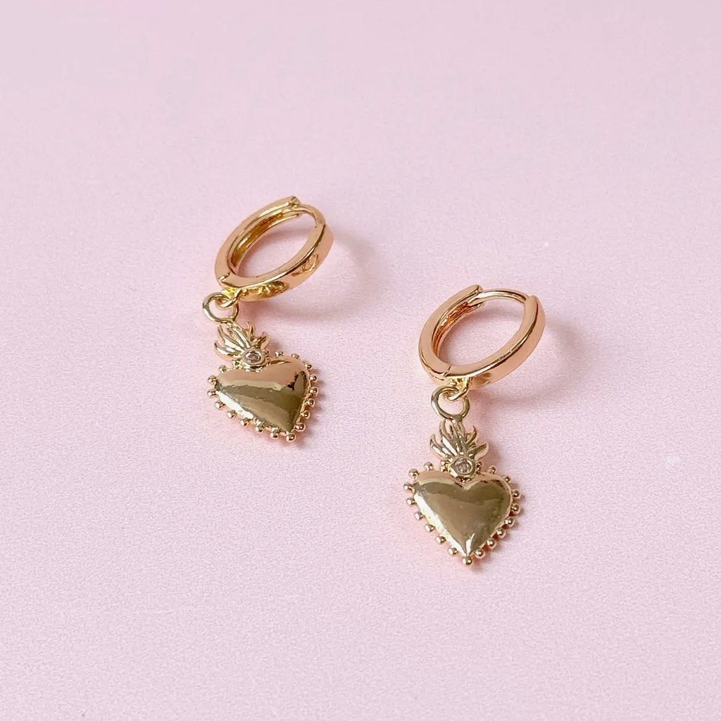 Ohrringe - Aphrodite Sacred Heart (Gold/Silber)