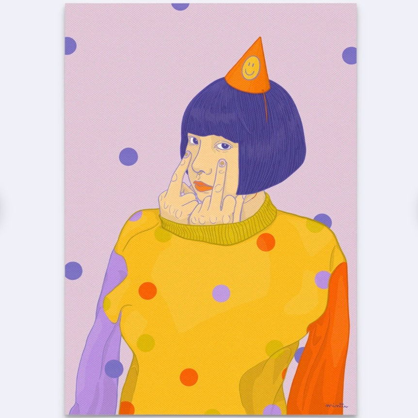 Postkarte - Don't Tell Me To Smile