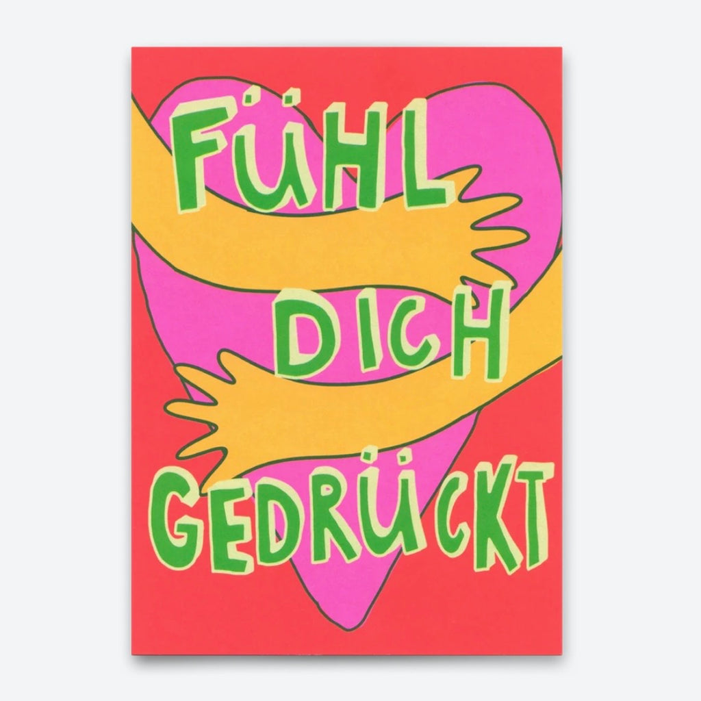 Postkarte - Fühl Dich Gedrückt