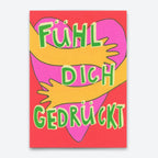 Postkarte - Fühl Dich Gedrückt