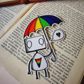 Sticker - Rainbow Robot