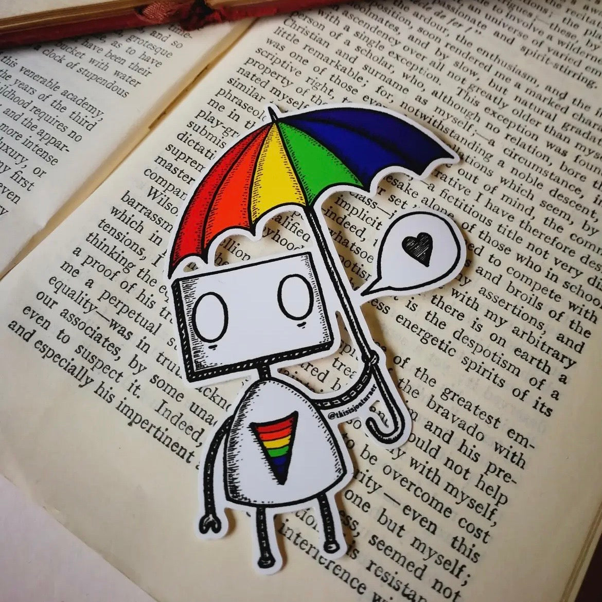 Sticker - Rainbow Robot