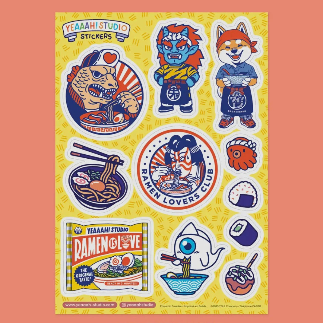 Stickerbogen - Japanese Food