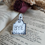 Anstecker aus Holz - Gravestone