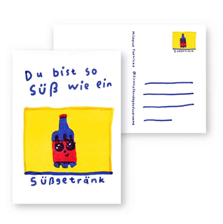 Postkarte - Süßgetränk