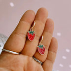 Ohrringe - Erdbeeren