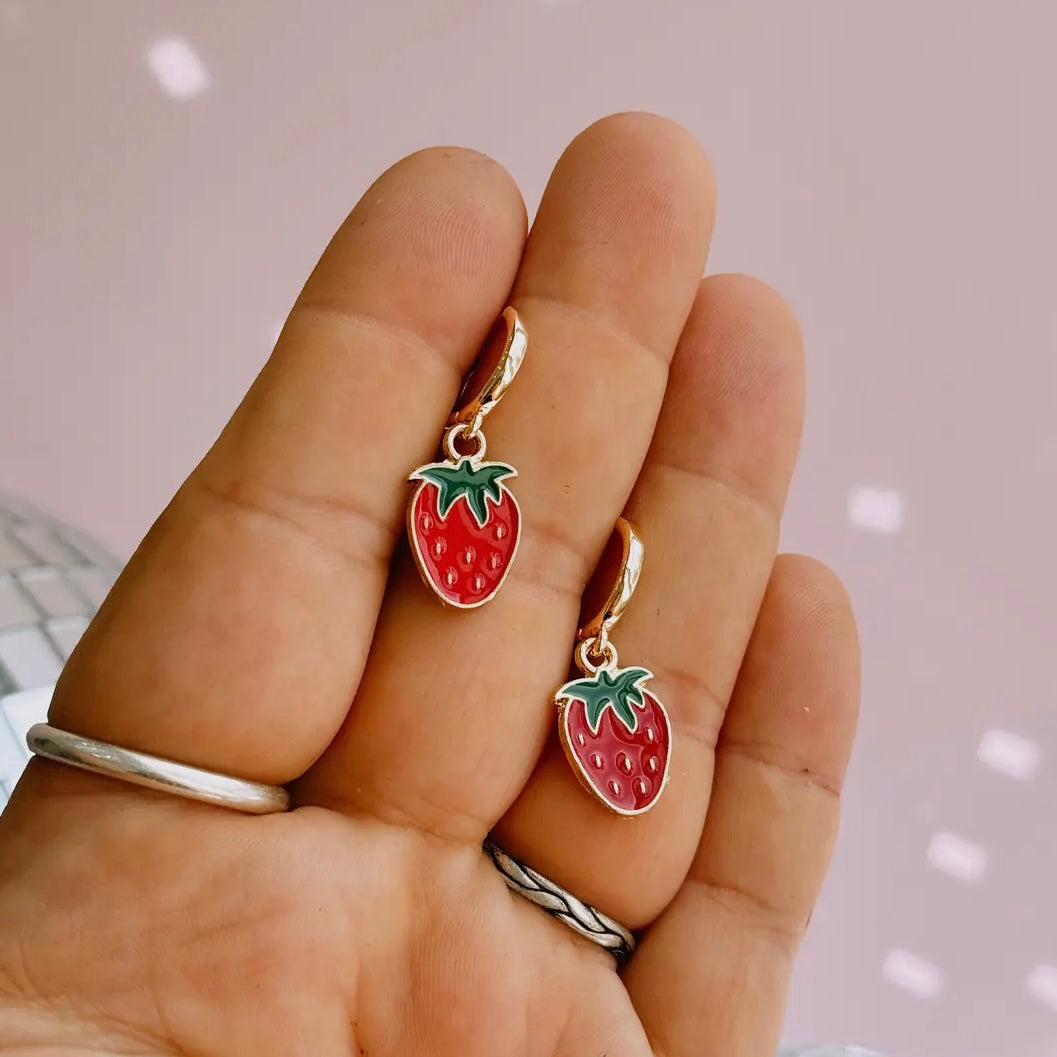 Ohrringe - Erdbeeren
