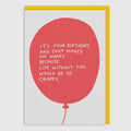 Grußkarte - Your Birthday Makes Me Happy