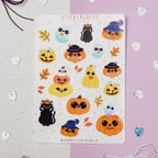 Stickerbogen - Kawaii Pumpkins