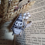 Anstecker aus Holz - Big Flower