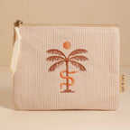 Besticke Cordtasche S - Beige