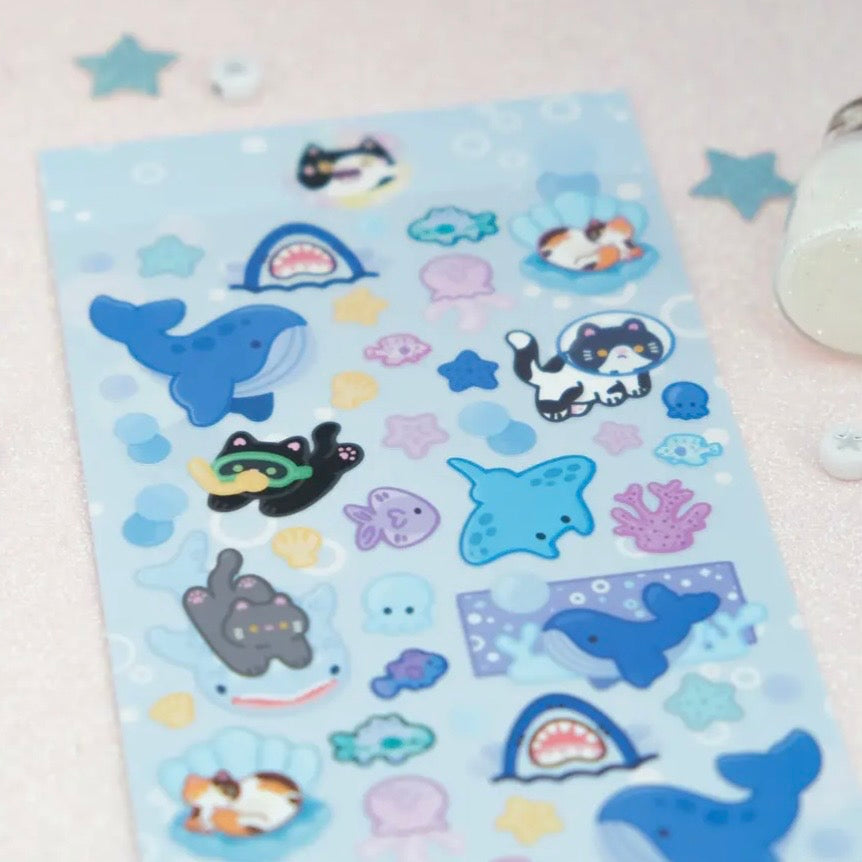 Stickerbogen - Ocean Cats