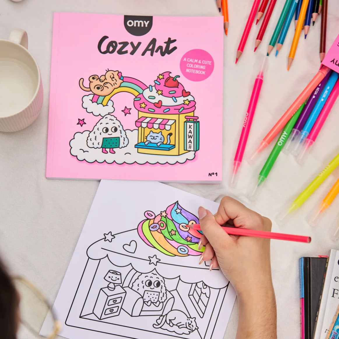 Ausmalbuch - Kawaii