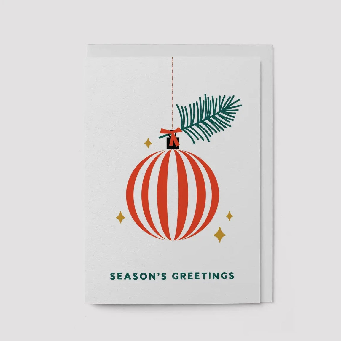 Grußkarte - Season's Greetings (Bauble)