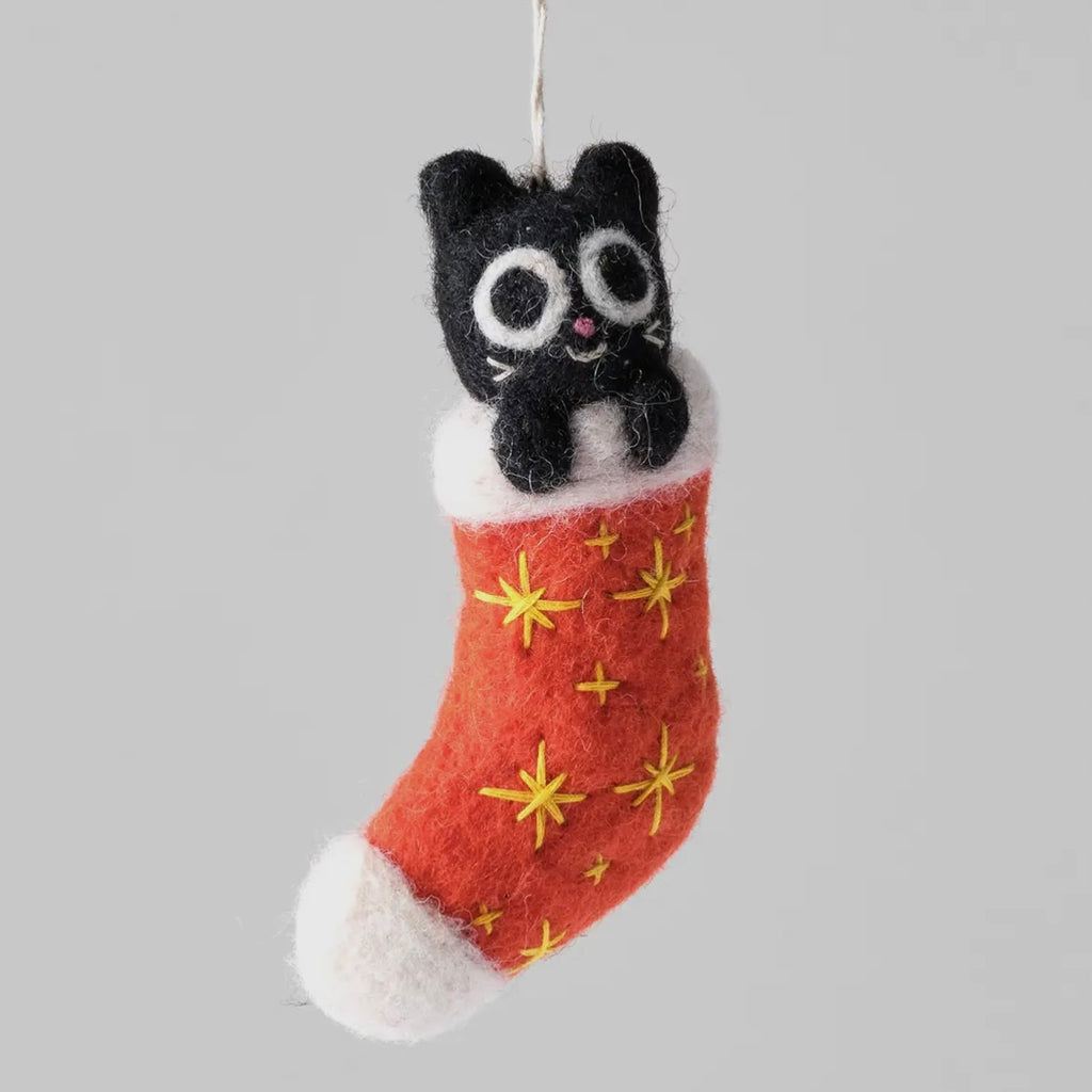 Anhänger aus Filz - Strumpf