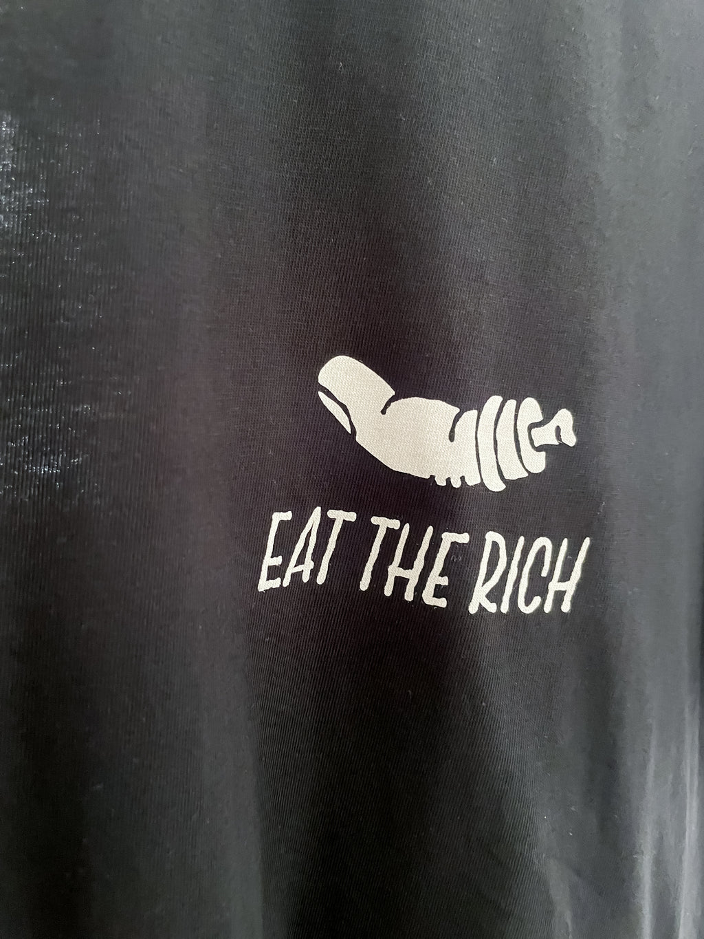 T-Shirt - Eat The Rich (Cat) - Schwarz