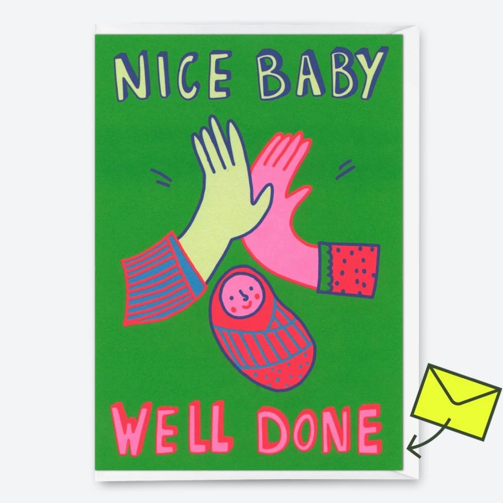 Grußkarte - Nice Baby. Well done