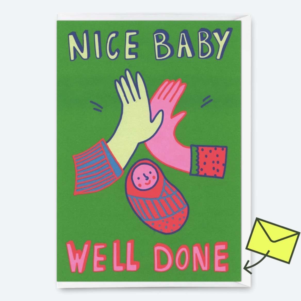 Grußkarte - Nice Baby. Well done
