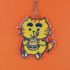 Schlüsselanhänger - Burger Cat