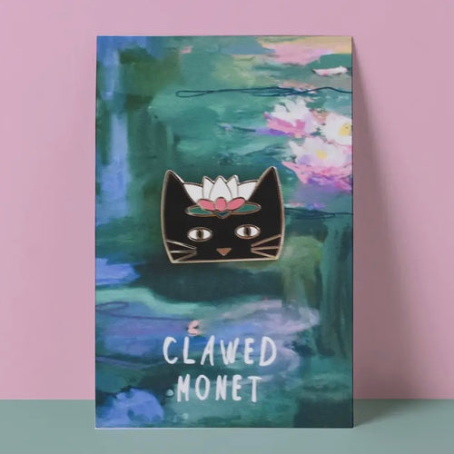 Clawed Monet Katzen Pin
