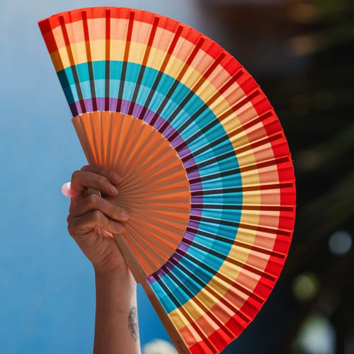 Fächer - Regenbogen