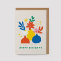 Grußkarte - Happy Birthday (Vases)