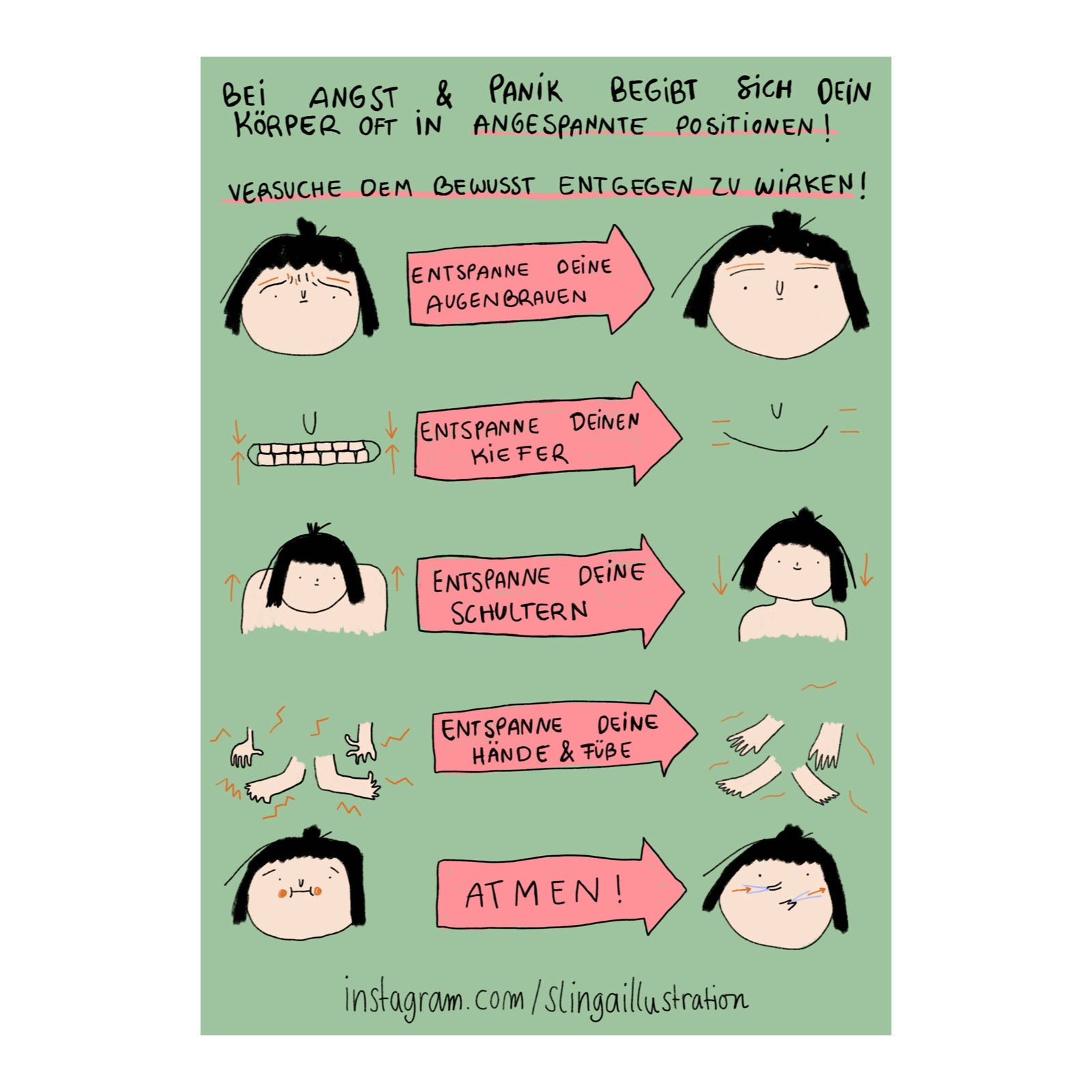 Postkarte - Angst & Panik