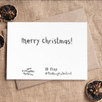 Grußkarte - Merry Christmas Dackel