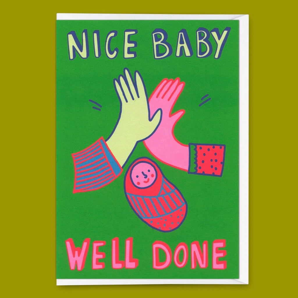 Grußkarte - Nice Baby. Well done