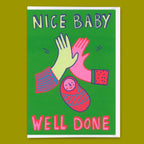 Grußkarte - Nice Baby. Well done