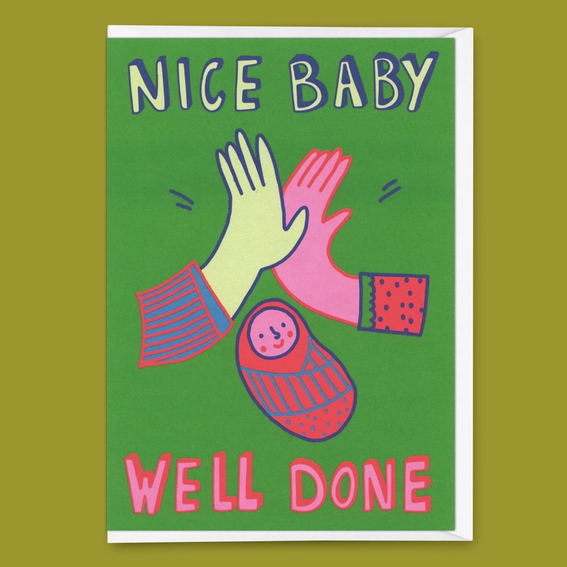 Grußkarte - Nice Baby. Well done