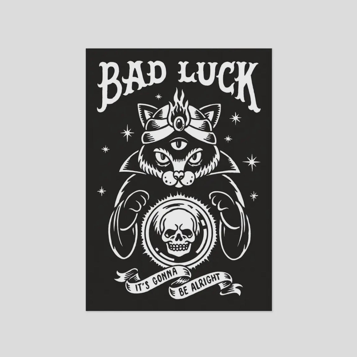 Postkarte - Bad Luck