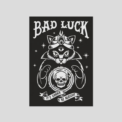 Postkarte - Bad Luck
