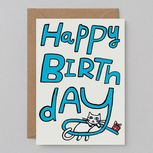 Grußkarte - Birthday Cat