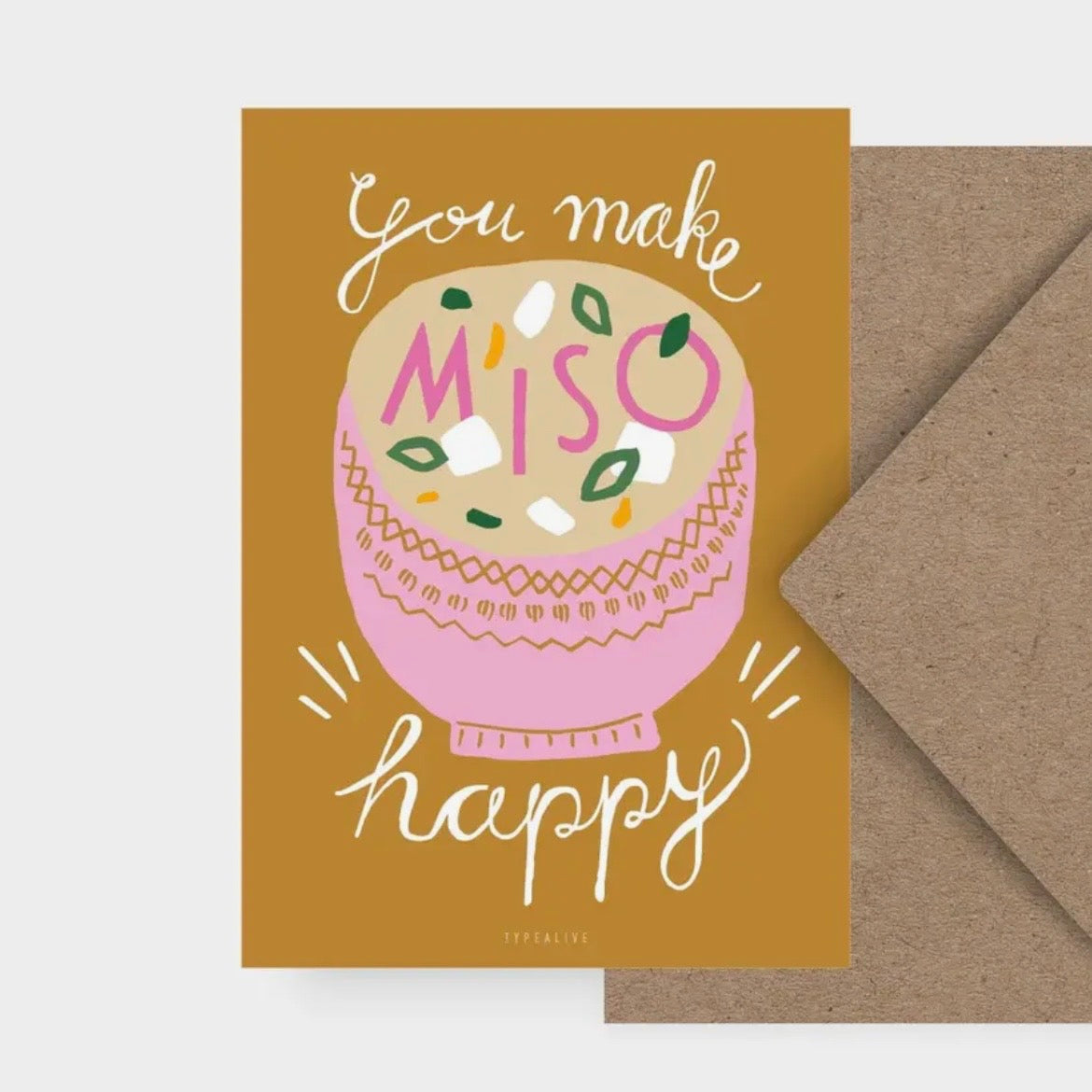 Postkarte - Miso Happy