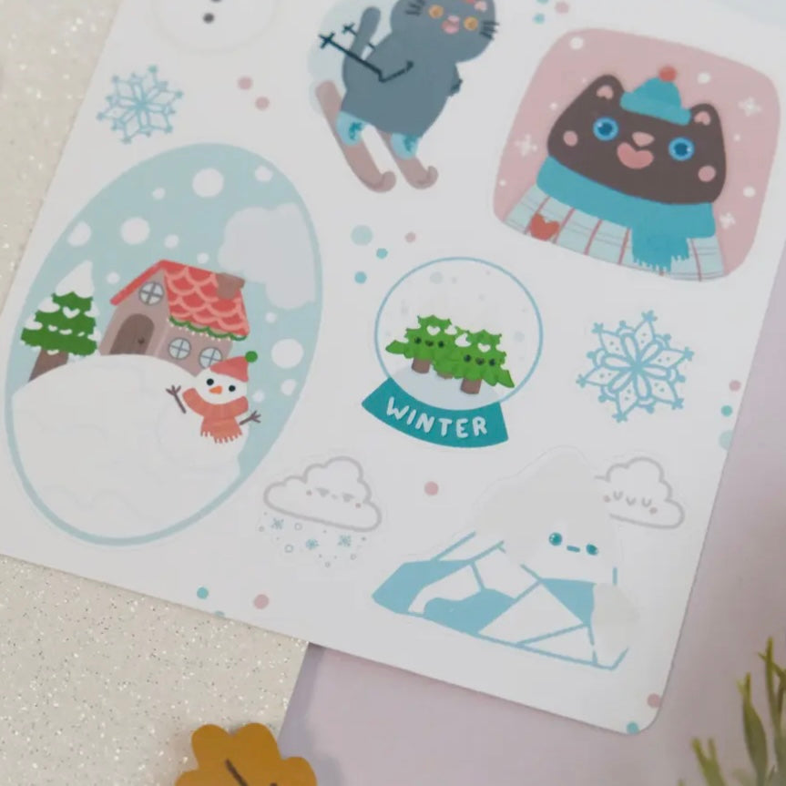Stickerbogen - Winter Wonderland