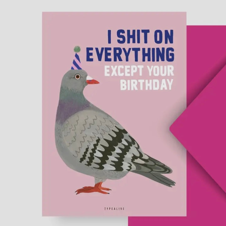 Postkarte - I Shit On Everything