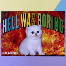 Postkarte - Hell Was Boring