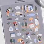Stickerbogen - Rainy Day