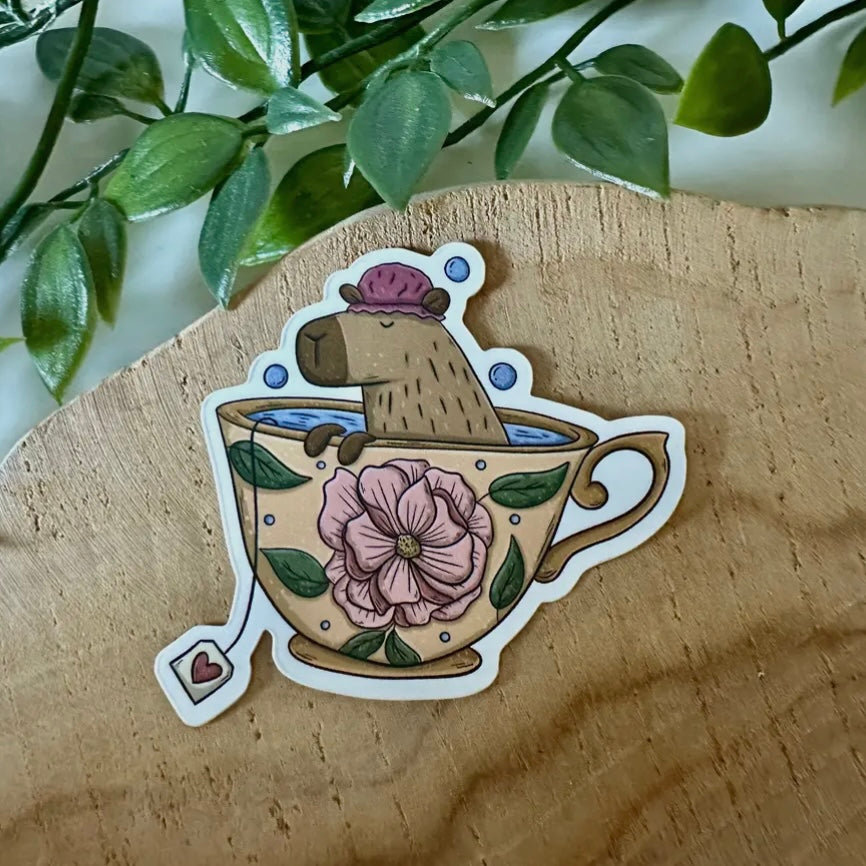 Aufkleber - Capybaratee