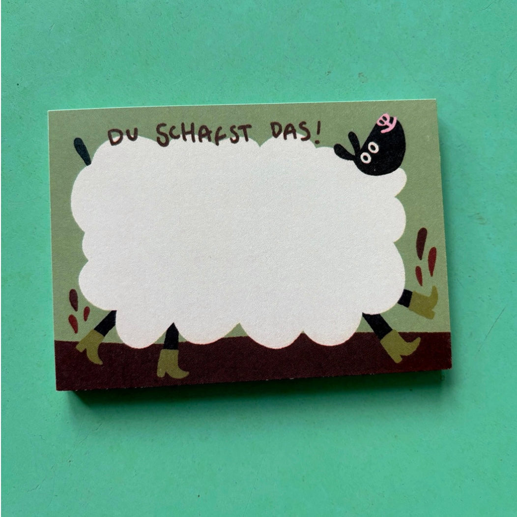 Notizblock - Du schafst das!