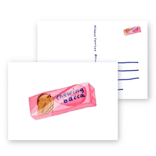 Postkarte - Chewing Bacca